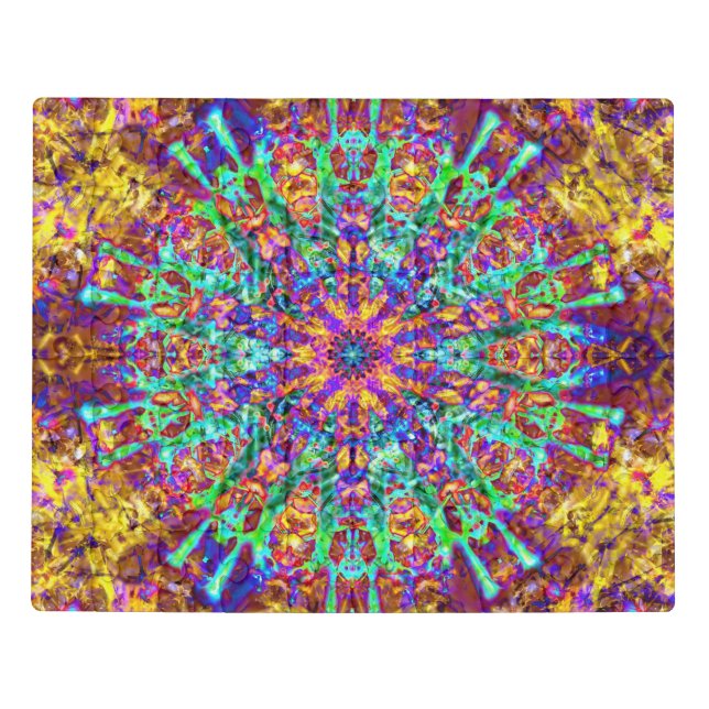 Mandala Psychedelic Trippy Hippie Color Splash Jigsaw Puzzle (Puzzle Horizontal)
