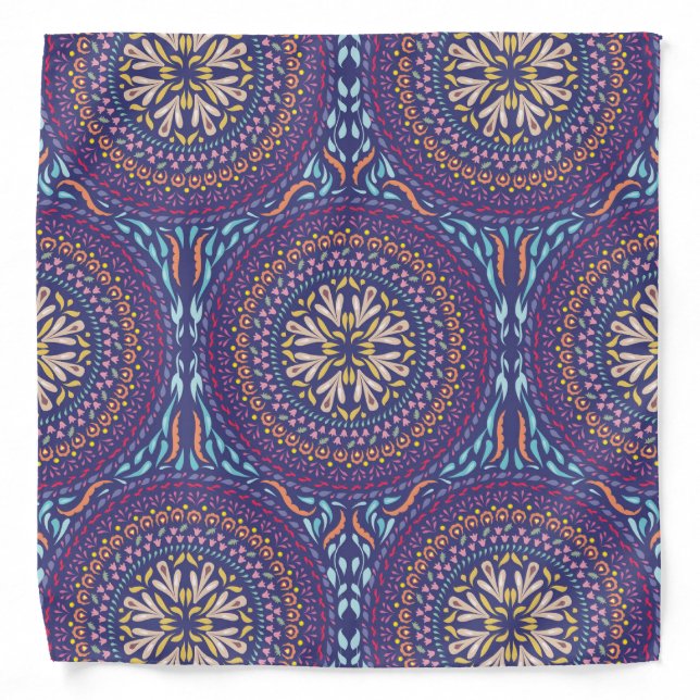 Mandala Purple Bandana (Front)