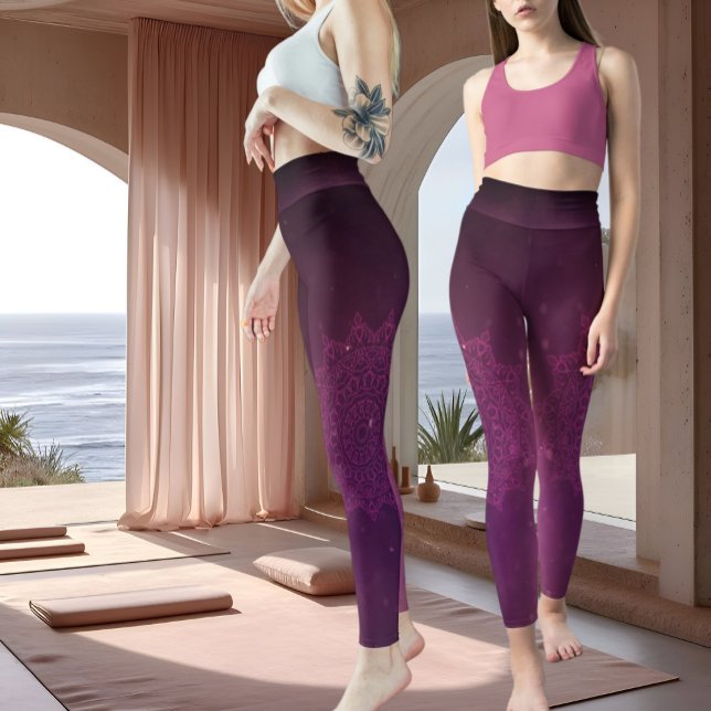 Mandala purple LEGGINGS (Creator Uploaded)