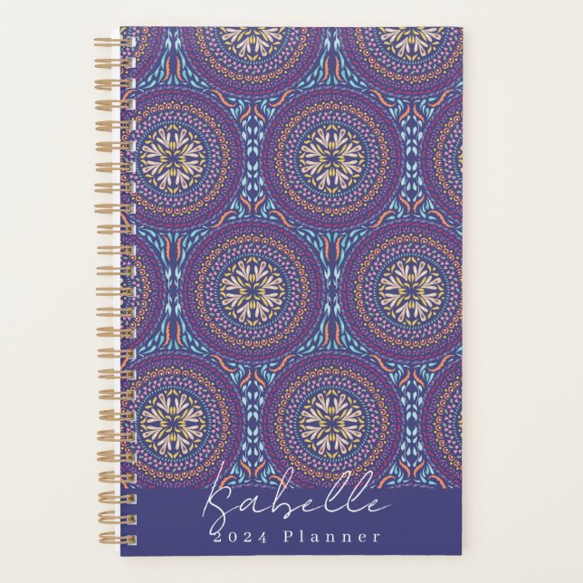 Mandala Purple Planner (Front)