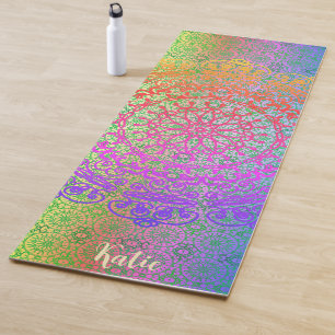 Mandala Rainbow Colors Yoga Mat