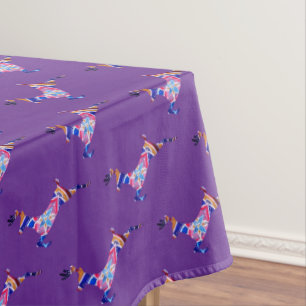 Mandala Reindeer Etnic Boho Art Tablecloth