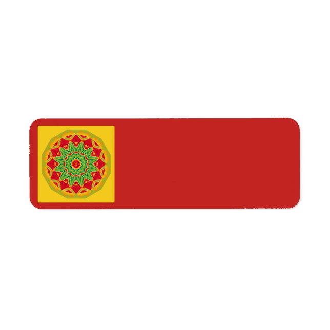 Mandala Return Address Label (Front)