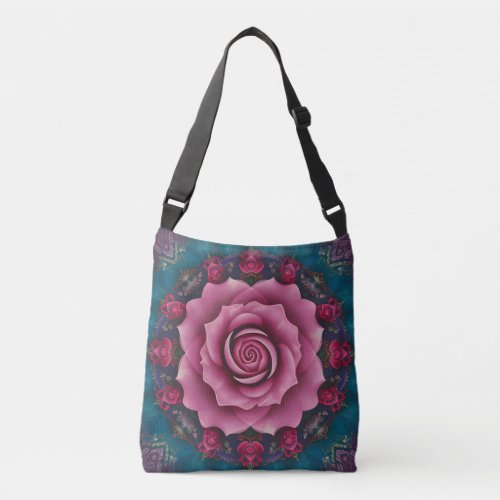  Mandala Rose Garden Crossbody Bag