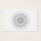 Mandala. Round black and white oriental pattern. (Front)