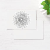 Mandala. Round black and white oriental pattern. (Desk)