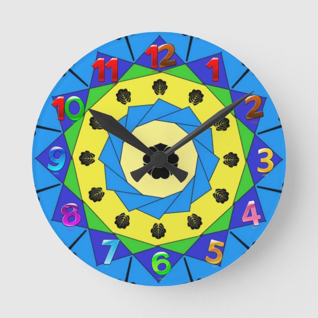 Mandala Round Clock (Front)