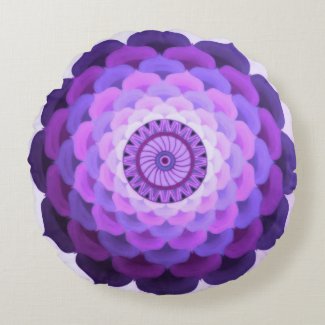 Mandala round pillow