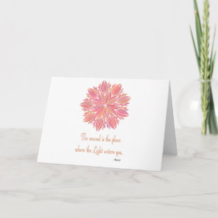 Mandala Rumi Wound Quote Card