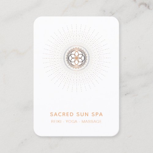  Mandala Sacred Geometry Alchemy Shaman Business Card