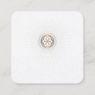 *~* Mandala Sacred Geometry Alchemy Shaman Square Business Card