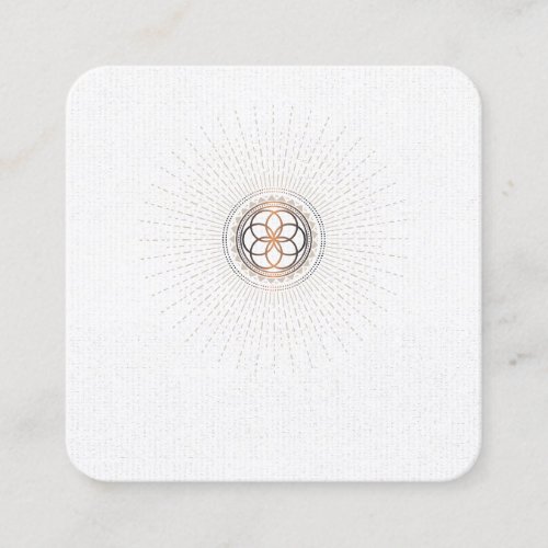 *~* Mandala Sacred Geometry Alchemy Shaman Square Business Card