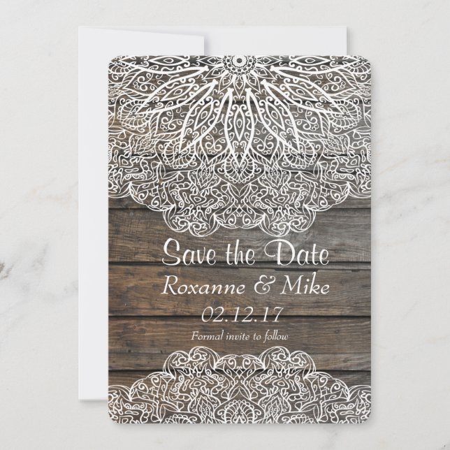 Mandala Save the Date invitation (Front)