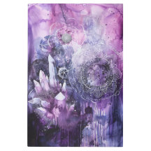 *~* Mandala SC3 Crystals Lavender & Magenta Gold