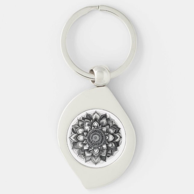 mandala shirt keychain (Front)