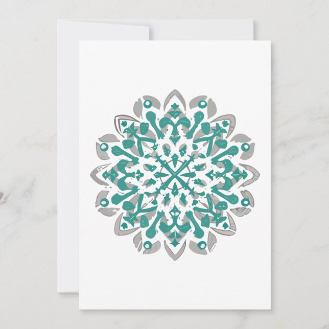 mandala Shudder christmasmandala Flutter christmas Thank You Card (Front)