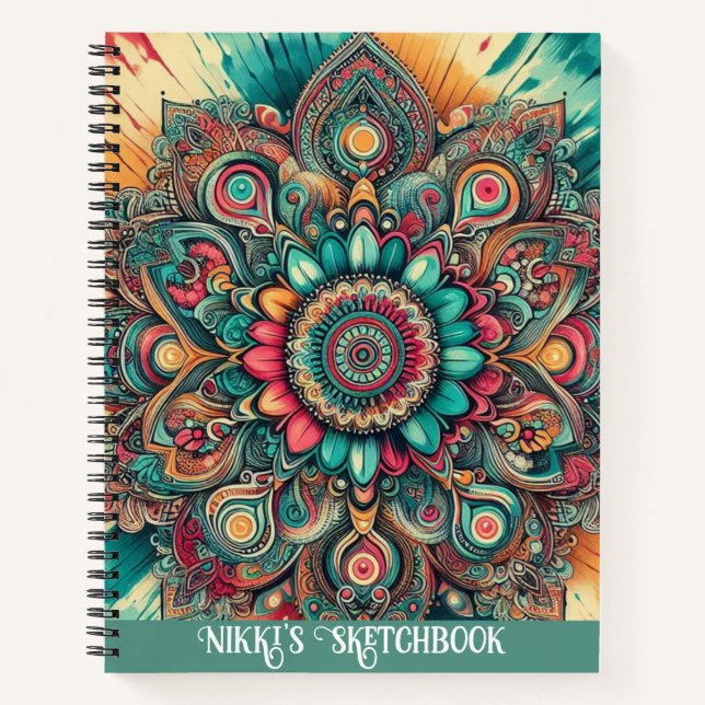 Mandala Sketchbook  Notebook (Front)