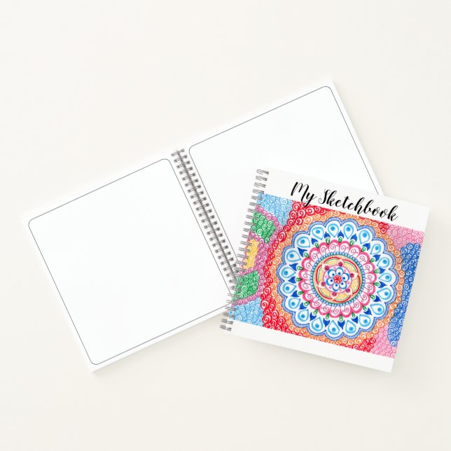 Mandala sketchbook | personalized title notebook (Inside)