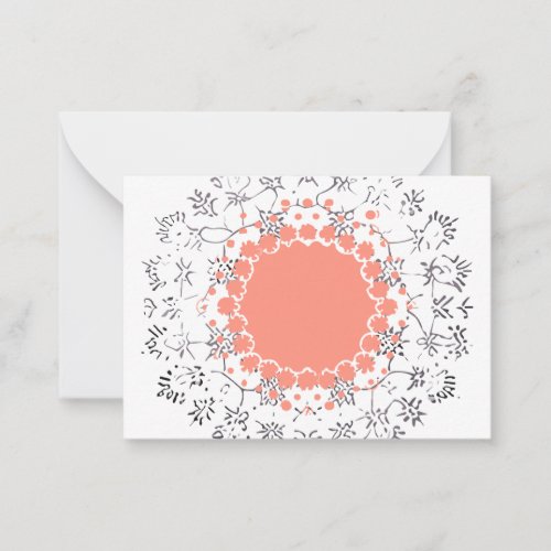 mandala Skitter supplies  Note Card