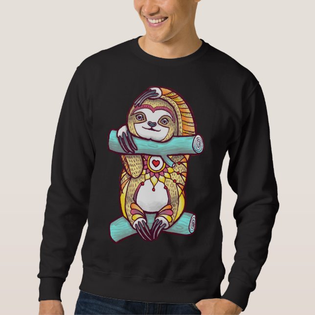 Mandala Sloth 86 Sweatshirt (Front)