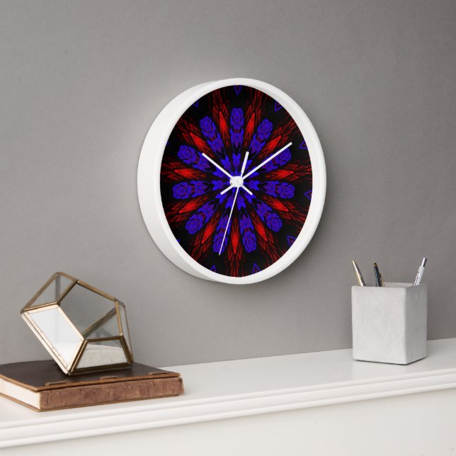 Mandala Southwestern Hippie Boho Chic Bohemian Clock (Office)