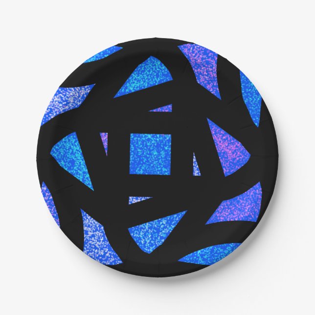 Mandala Sparkles Paper Plates (Front)