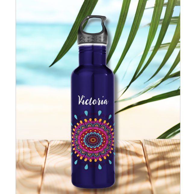Mandala Spectrum Symphony Stainless Steel Water Bottle (Creator Uploaded)