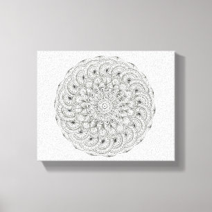 Mandala Sphere Canvas Print