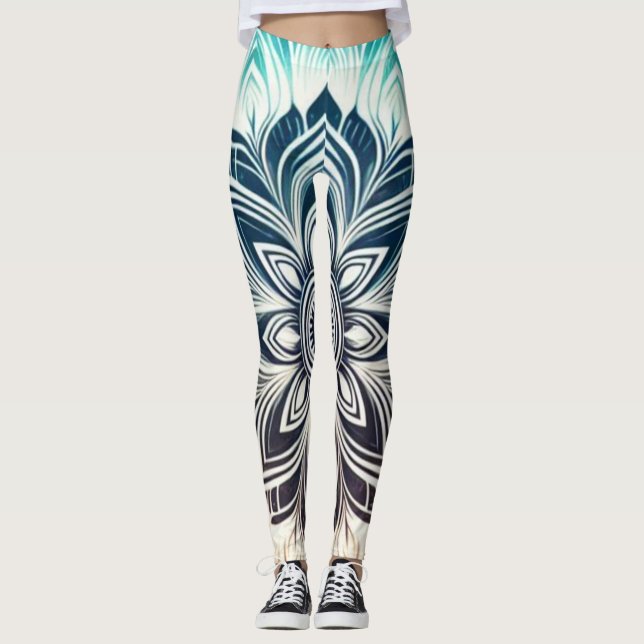 Mandala Spirit Art Leggings (Front)