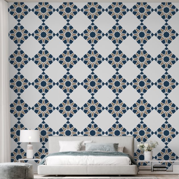Mandala Square Boho Yoga Wallpaper