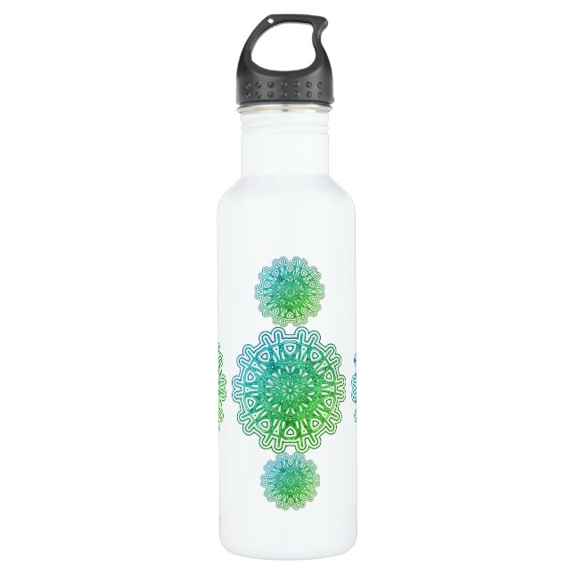 Mandala Stainless Steel Water Bottle (Front)
