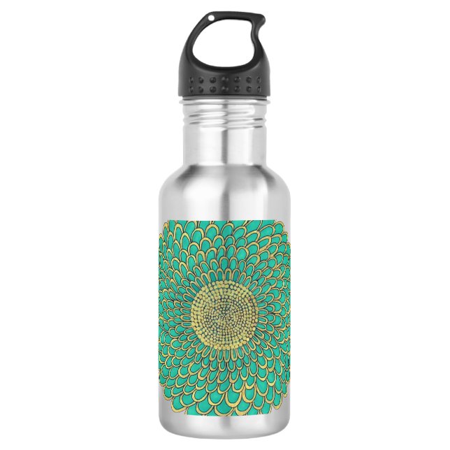 Mandala stainless steel water bottle  (Front)