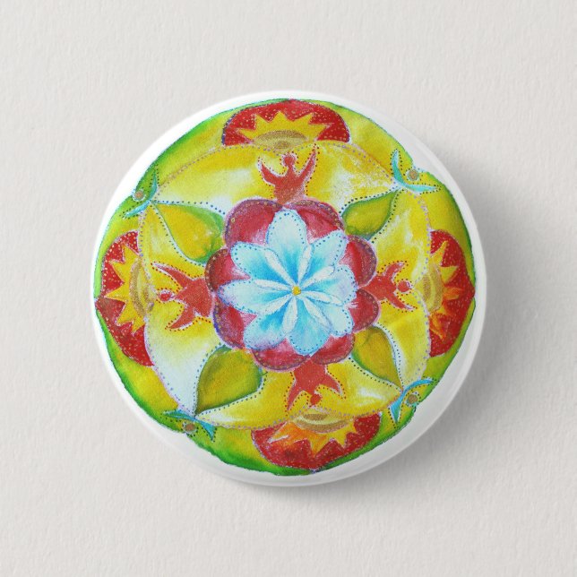 Mandala Standard, 5.7 cm (2.25") Round Badge Pinback Button (Front)