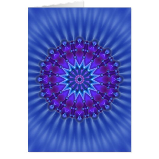 Mandala star in blue | royal flower (Front)