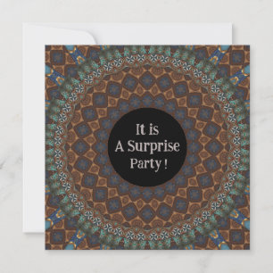 Mandala Surprise Party Invitation