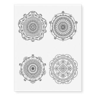 Mandala Temporary Tattoo