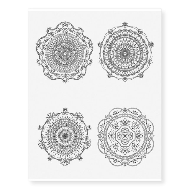 Mandala Temporary Tattoo (Front)