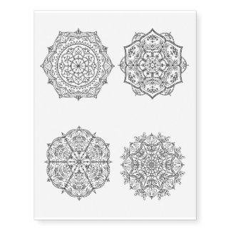 Mandala Temporary Tattoo