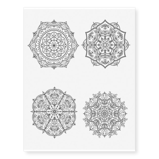 Mandala Temporary Tattoo (Front)