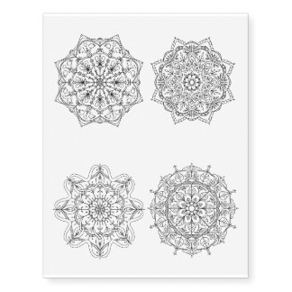 Mandala Temporary Tattoo