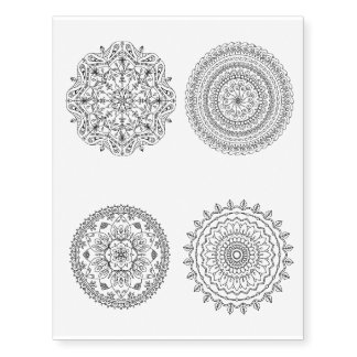 Mandala Temporary Tattoo