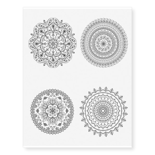 Mandala Temporary Tattoo (Front)