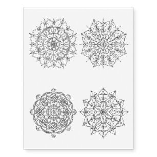 Mandala Temporary Tattoo