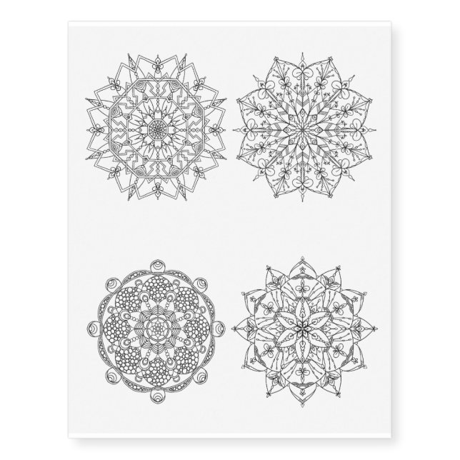 Mandala Temporary Tattoo (Front)