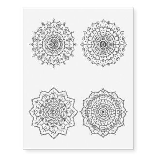 Mandala Temporary Tattoo