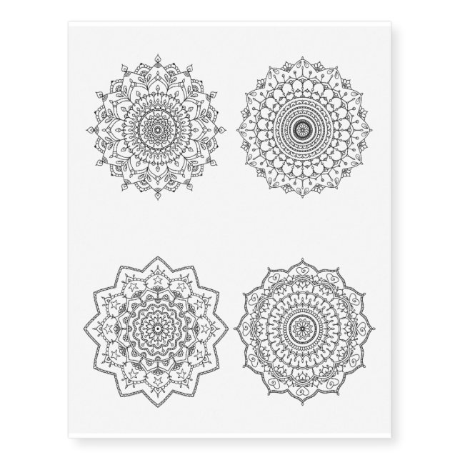 Mandala Temporary Tattoo (Front)
