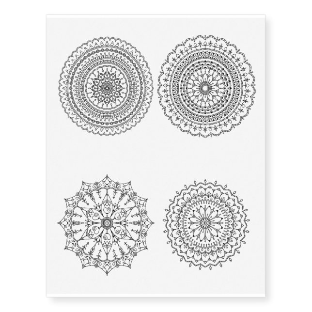 Mandala Temporary Tattoo (Front)