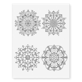 Mandala Temporary Tattoo