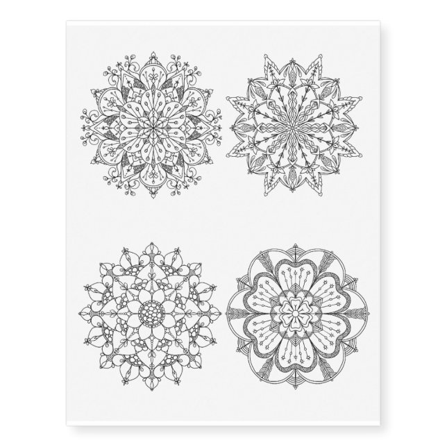 Mandala Temporary Tattoo (Front)