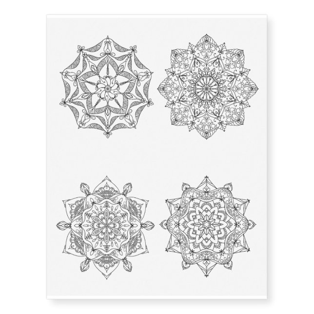Mandala Temporary Tattoo (Front)